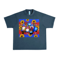 Midnight Navy American flag gnomes truck sunflowers star leopard glitter Urban Heavy Tee - Artiststas