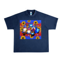 Navy American flag gnomes truck sunflowers star leopard glitter Urban Heavy Tee - Artiststas