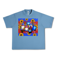 American Flag Gnomes Truck Sunflowers Star Leopard Glitter Urban Heavy Tee | Teevron