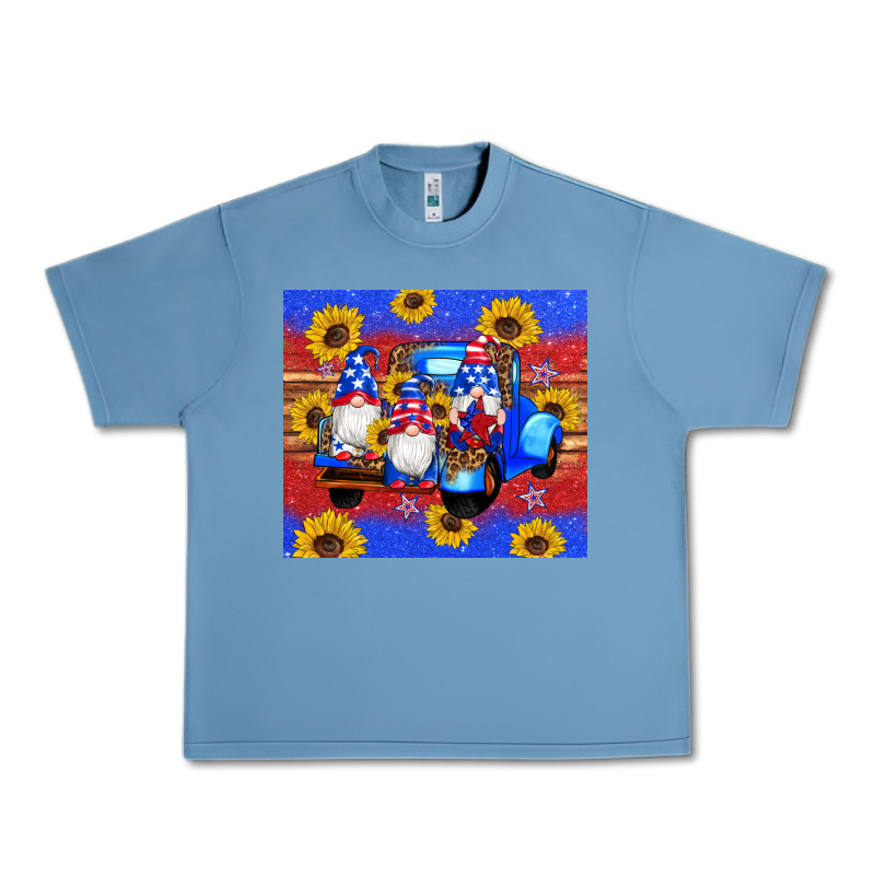 American Flag Gnomes Truck Sunflowers Star Leopard Glitter Urban Heavy Tee by Artiststas | Teevron