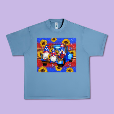 American Flag Gnomes Truck Sunflowers Star Leopard Glitter Urban Heavy Tee Designed By Artiststas