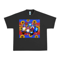 Pigment Black American flag gnomes truck sunflowers star leopard glitter Urban Heavy Tee - Artiststas