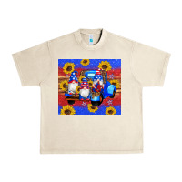 Sandshell American flag gnomes truck sunflowers star leopard glitter Urban Heavy Tee - Artiststas