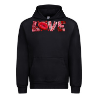 Black love with kiss Urban Hoodie - AdoDesignShop
