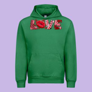 Love With Kiss Urban Hoodie Designed By Adodesignshop