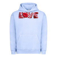 Pigment Grape Ice love with kiss Urban Hoodie - AdoDesignShop