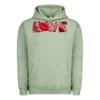 Pigment Oil Green love with kiss Urban Hoodie - AdoDesignShop