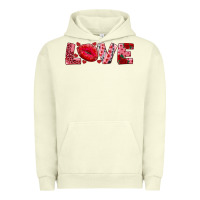 Pigment Pistachio love with kiss Urban Hoodie - AdoDesignShop