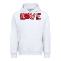 White love with kiss Urban Hoodie - AdoDesignShop