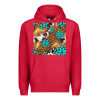 Cardinal western turquoise gemstone seamless pattern Premium Hoodie - BundleAndBundleShop