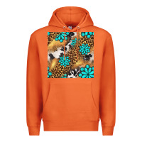 Carrot western turquoise gemstone seamless pattern Premium Hoodie - BundleAndBundleShop