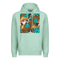 Seafoam western turquoise gemstone seamless pattern Premium Hoodie - BundleAndBundleShop