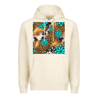 Tofu western turquoise gemstone seamless pattern Premium Hoodie - BundleAndBundleShop