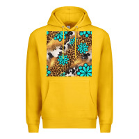 Lemon western turquoise gemstone seamless pattern Premium Hoodie - BundleAndBundleShop