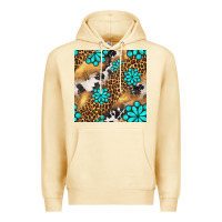 Pina Colada western turquoise gemstone seamless pattern Premium Hoodie - BundleAndBundleShop