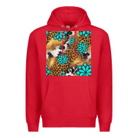 Red western turquoise gemstone seamless pattern Premium Hoodie - BundleAndBundleShop