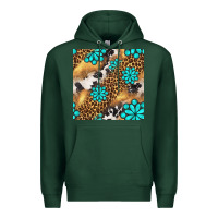 Sports Green western turquoise gemstone seamless pattern Premium Hoodie - BundleAndBundleShop