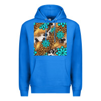 True Royal western turquoise gemstone seamless pattern Premium Hoodie - BundleAndBundleShop