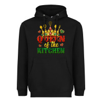 Black queen of the kitchen Heavyweight Hoodie - texasbilliewilder