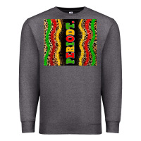 Charcoal Heather juneteenth periodt Premium Sweatshirt - Zillion Design Studio