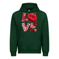 Forest Green love kiss Urban Hoodie - AdoDesignShop