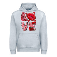 Heather Grey love kiss Urban Hoodie - AdoDesignShop