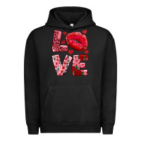 Pigment Black love kiss Urban Hoodie - AdoDesignShop