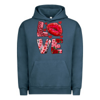 Pigment Midnight Navy love kiss Urban Hoodie - AdoDesignShop