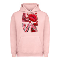 Pigment Salmon love kiss Urban Hoodie - AdoDesignShop