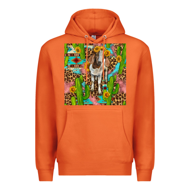 Western Boer Goat Seamless Pattern Premium Hoodie by BundleAndBundleShop | Teevron