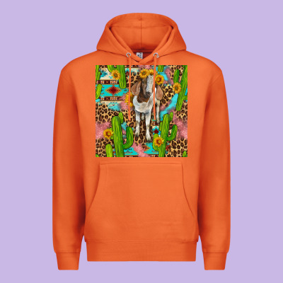 Western Boer Goat Seamless Pattern Premium Hoodie Designed By Bundleandbundleshop