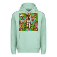 Seafoam western boer goat seamless pattern Premium Hoodie - BundleAndBundleShop