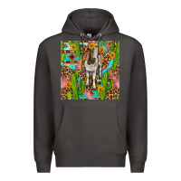 Smoke western boer goat seamless pattern Premium Hoodie - BundleAndBundleShop