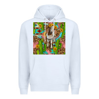 White western boer goat seamless pattern Premium Hoodie - BundleAndBundleShop