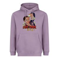 Lavender self made babe afro black woman Heavyweight Hoodie - texasbilliewilder