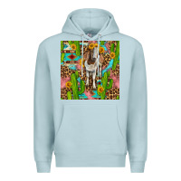 Blue Mist western boer goat seamless pattern Premium Hoodie - BundleAndBundleShop