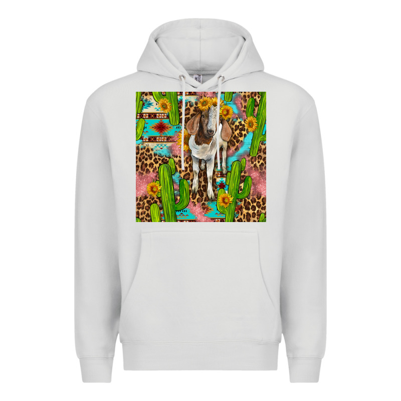 Western Boer Goat Seamless Pattern Premium Hoodie by BundleAndBundleShop | Teevron