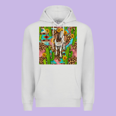 Western Boer Goat Seamless Pattern Premium Hoodie Designed By Bundleandbundleshop