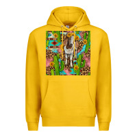 Lemon western boer goat seamless pattern Premium Hoodie - BundleAndBundleShop