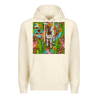 Sandshell western boer goat seamless pattern Premium Hoodie - BundleAndBundleShop