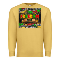 Antique Gold juneteenth freedom 1865 Premium Sweatshirt - Zillion Design Studio