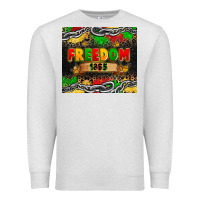 Oatmeal Heather juneteenth freedom 1865 Premium Sweatshirt - Zillion Design Studio
