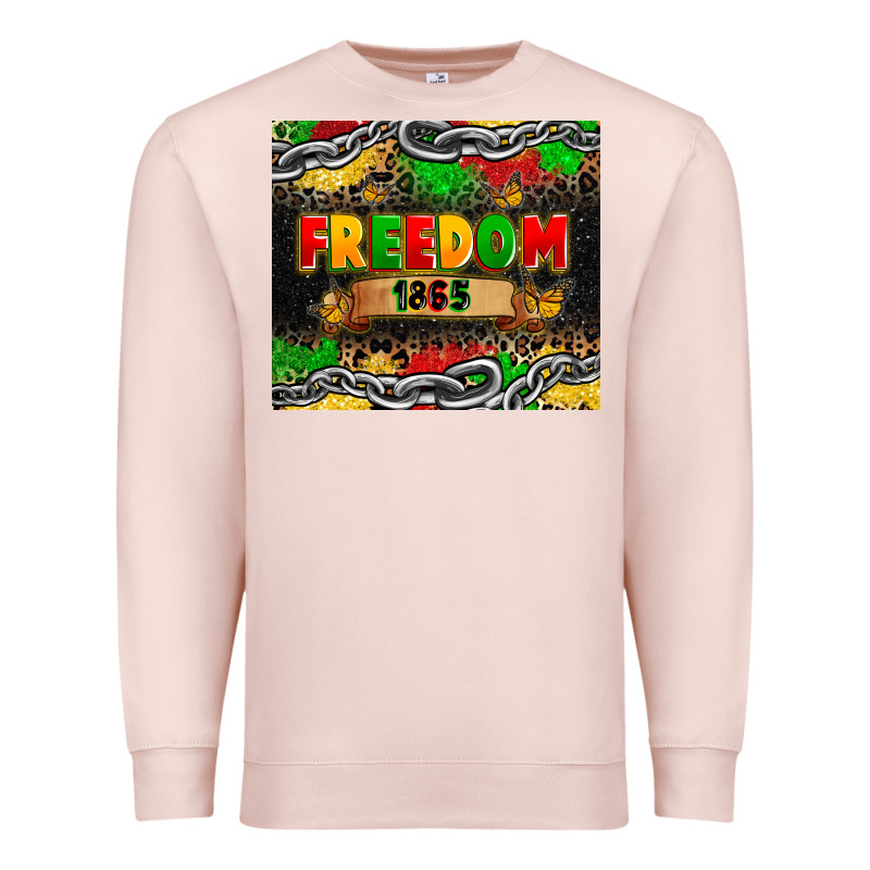 Juneteenth Freedom 1865 Premium Sweatshirt by Zillion Design Studio | Teevron