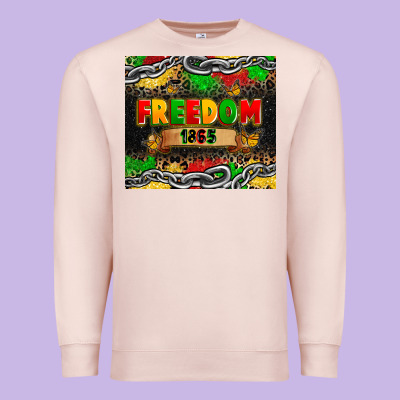 Juneteenth Freedom 1865 Premium Sweatshirt Designed By Zillion Design Studio