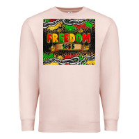 Pale Pink juneteenth freedom 1865 Premium Sweatshirt - Zillion Design Studio
