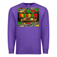 Purple juneteenth freedom 1865 Premium Sweatshirt - Zillion Design Studio