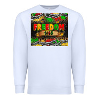 White juneteenth freedom 1865 Premium Sweatshirt - Zillion Design Studio
