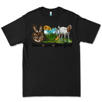 Black peace love boer goat Premium Tee - LillyAllenDesigns