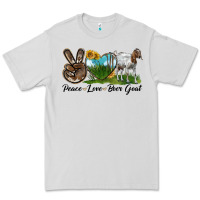 Peace Love Boer Goat Premium Tee | Teevron
