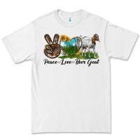 White peace love boer goat Premium Tee - LillyAllenDesigns